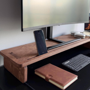 Vivonest Monitör Standı (Koyu Ahşap)